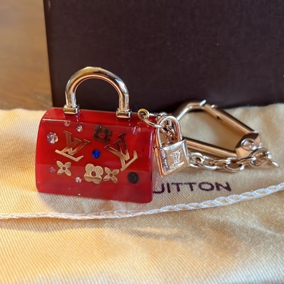 Louis Vuitton SPEEDY Keychain bag charm, Dust and LV box included, Red - Picture 6 of 9